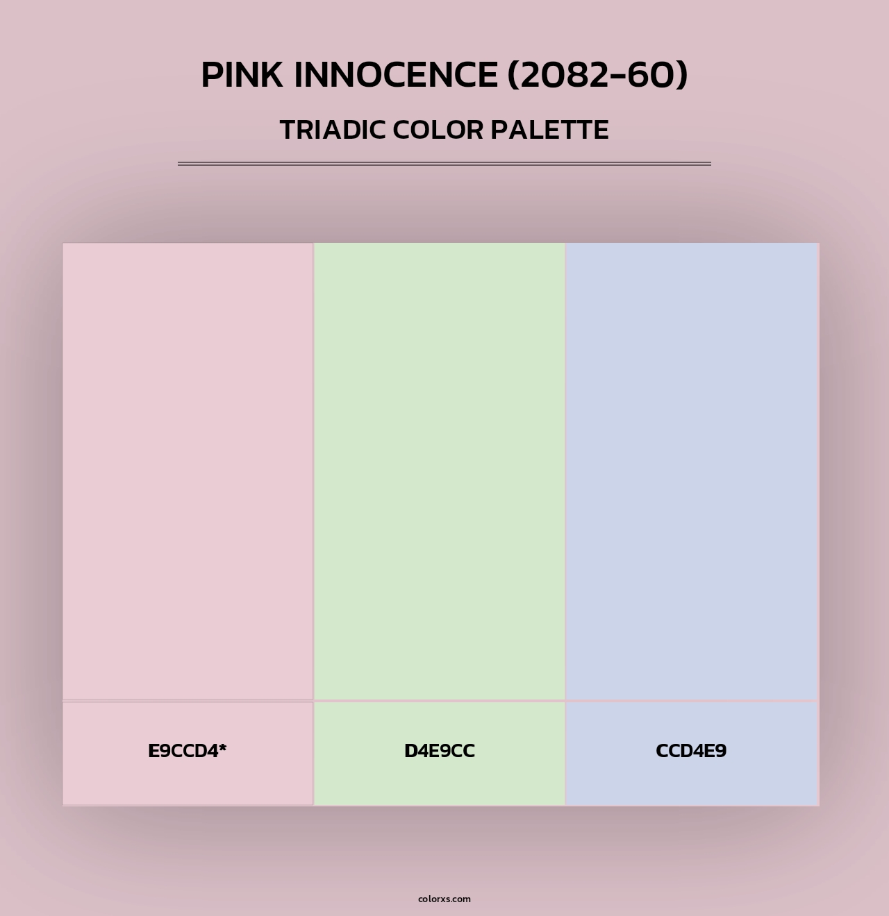Pink Innocence (2082-60) - Triadic Color Palette
