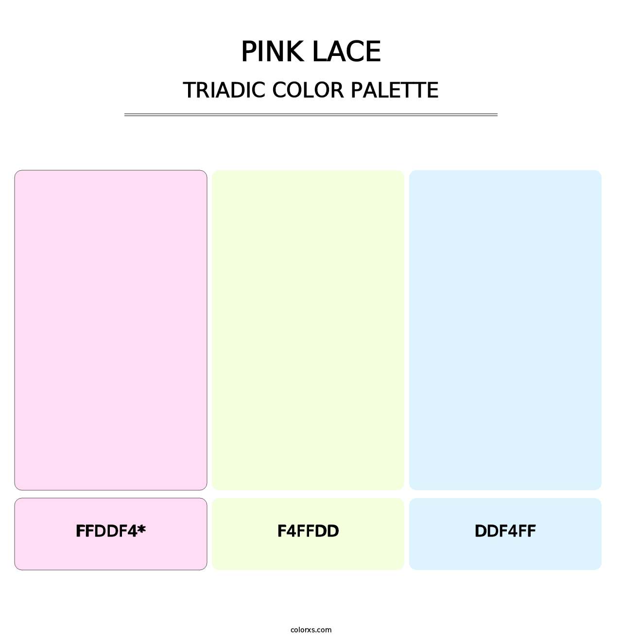 Pink Lace - Triadic Color Palette