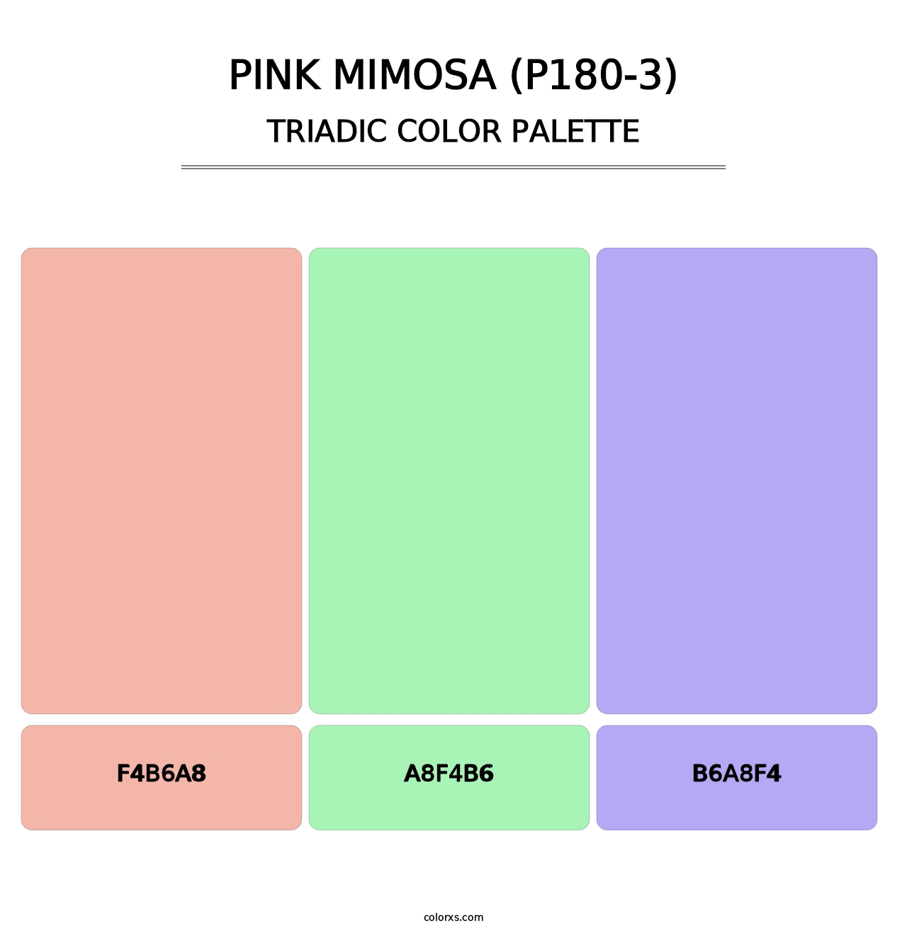 Pink Mimosa (P180-3) - Triadic Color Palette