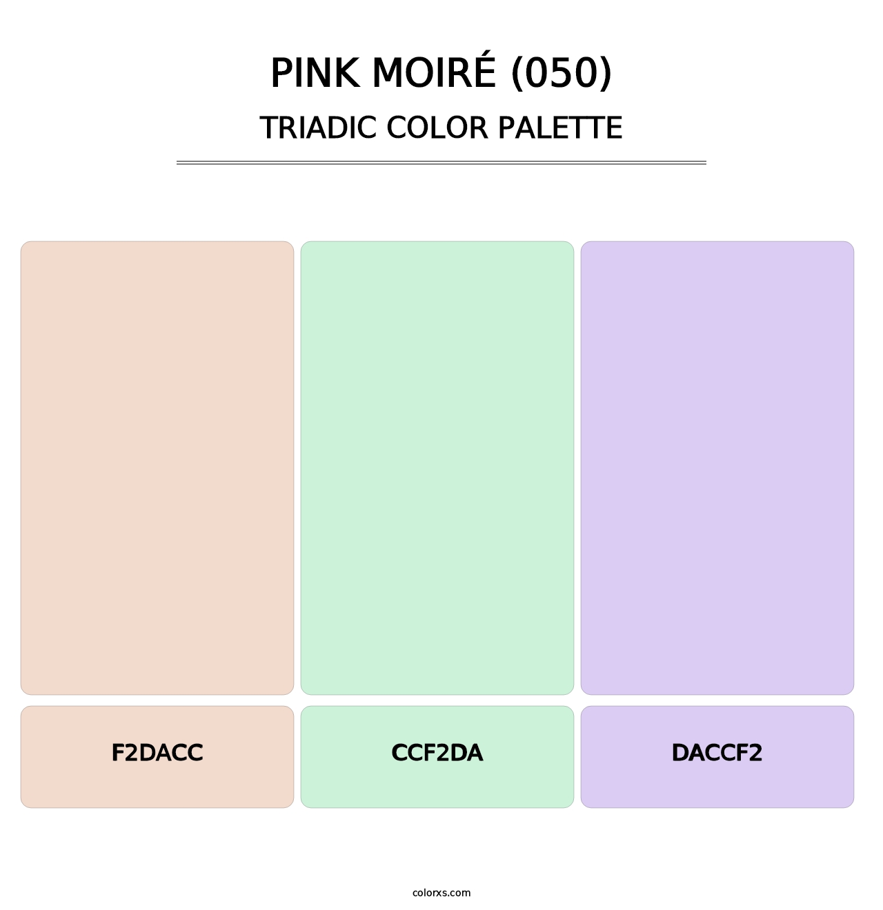 Pink Moiré (050) - Triadic Color Palette