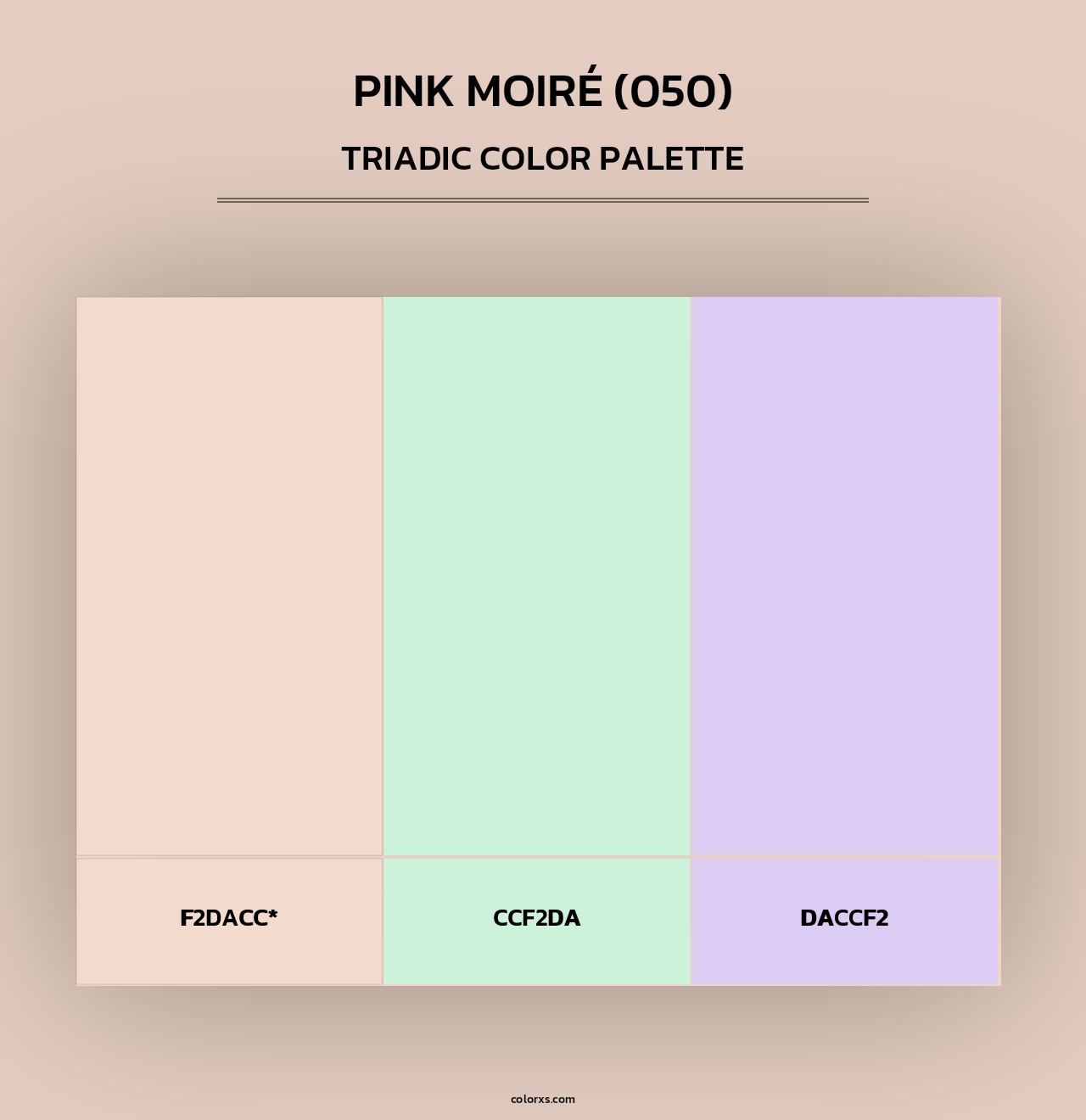 Pink Moiré (050) - Triadic Color Palette