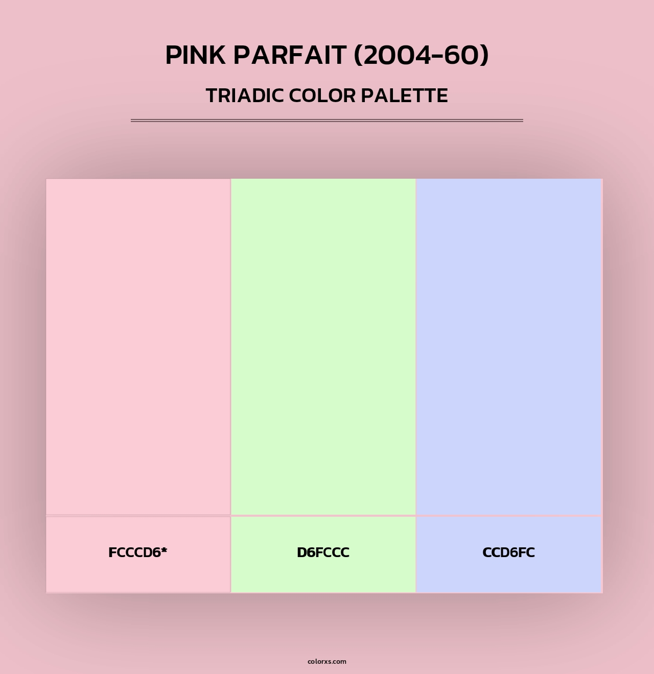 Pink Parfait (2004-60) - Triadic Color Palette