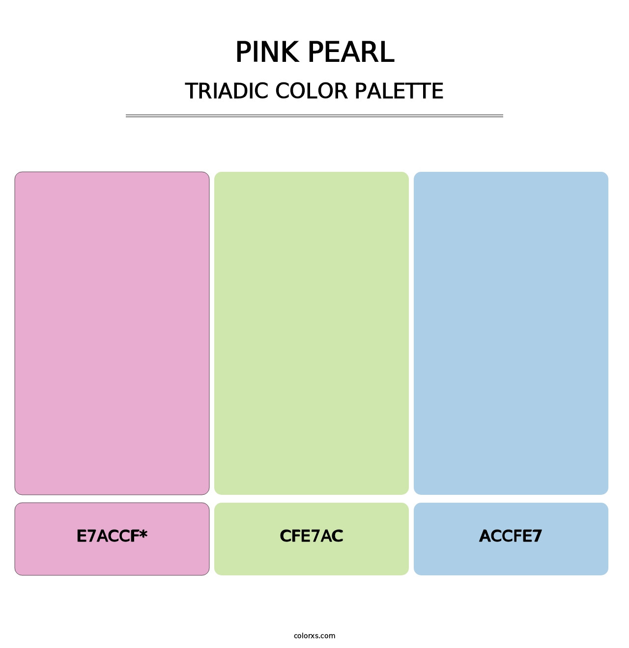 Pink Pearl - Triadic Color Palette