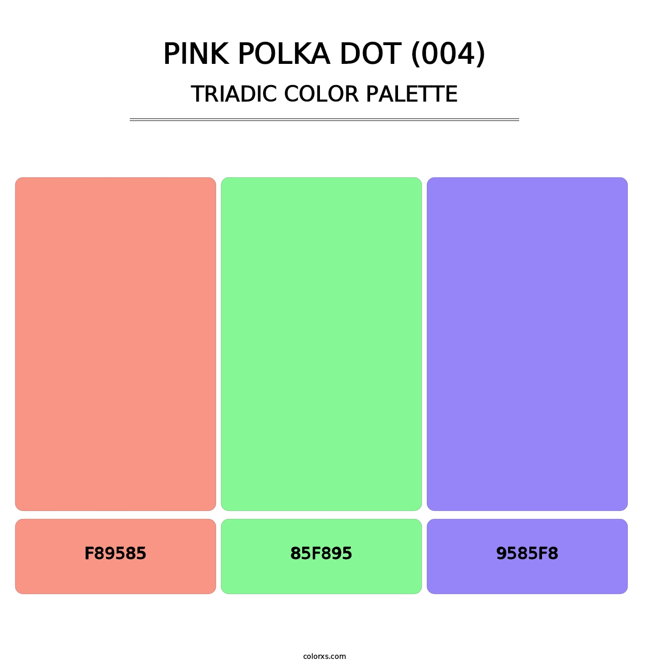 Pink Polka Dot (004) - Triadic Color Palette