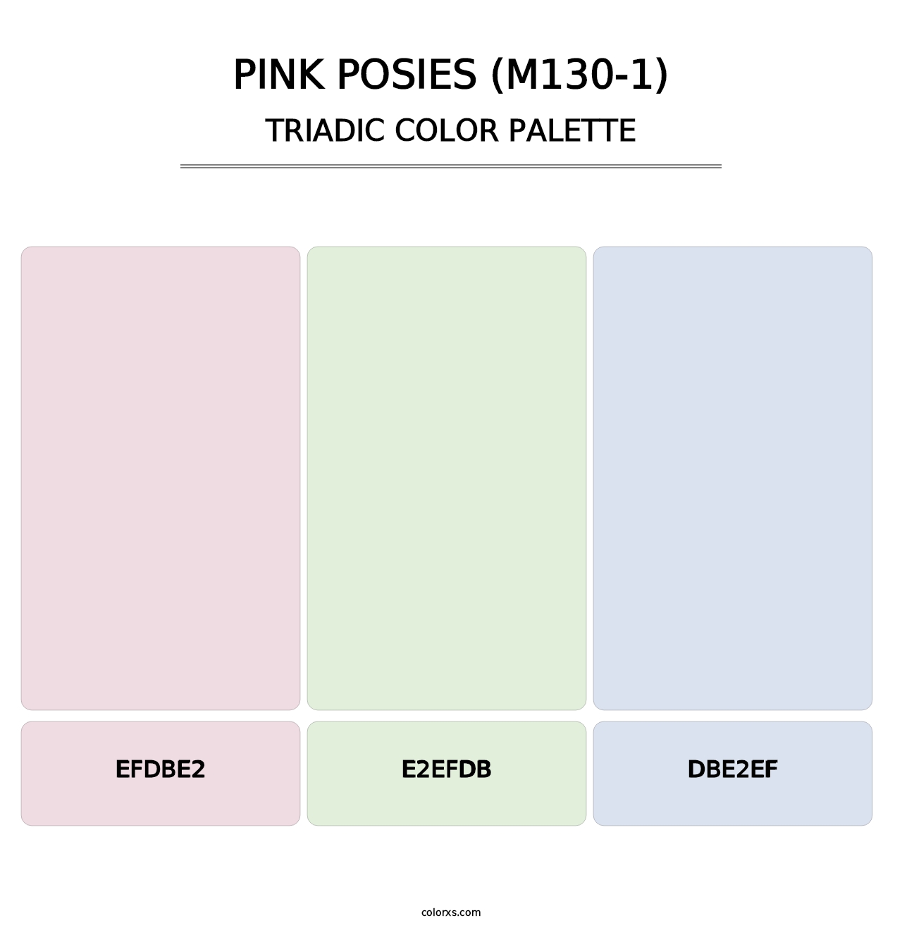 Pink Posies (M130-1) - Triadic Color Palette