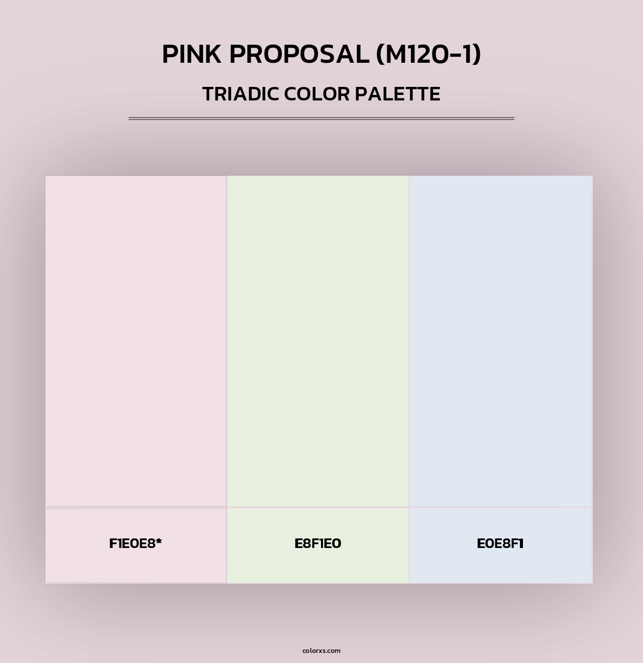 Pink Proposal (M120-1) - Triadic Color Palette