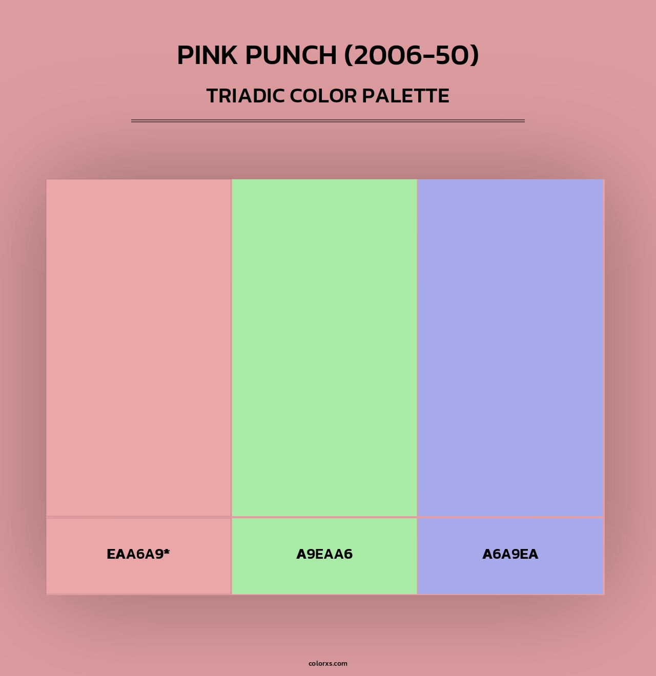 Pink Punch (2006-50) - Triadic Color Palette