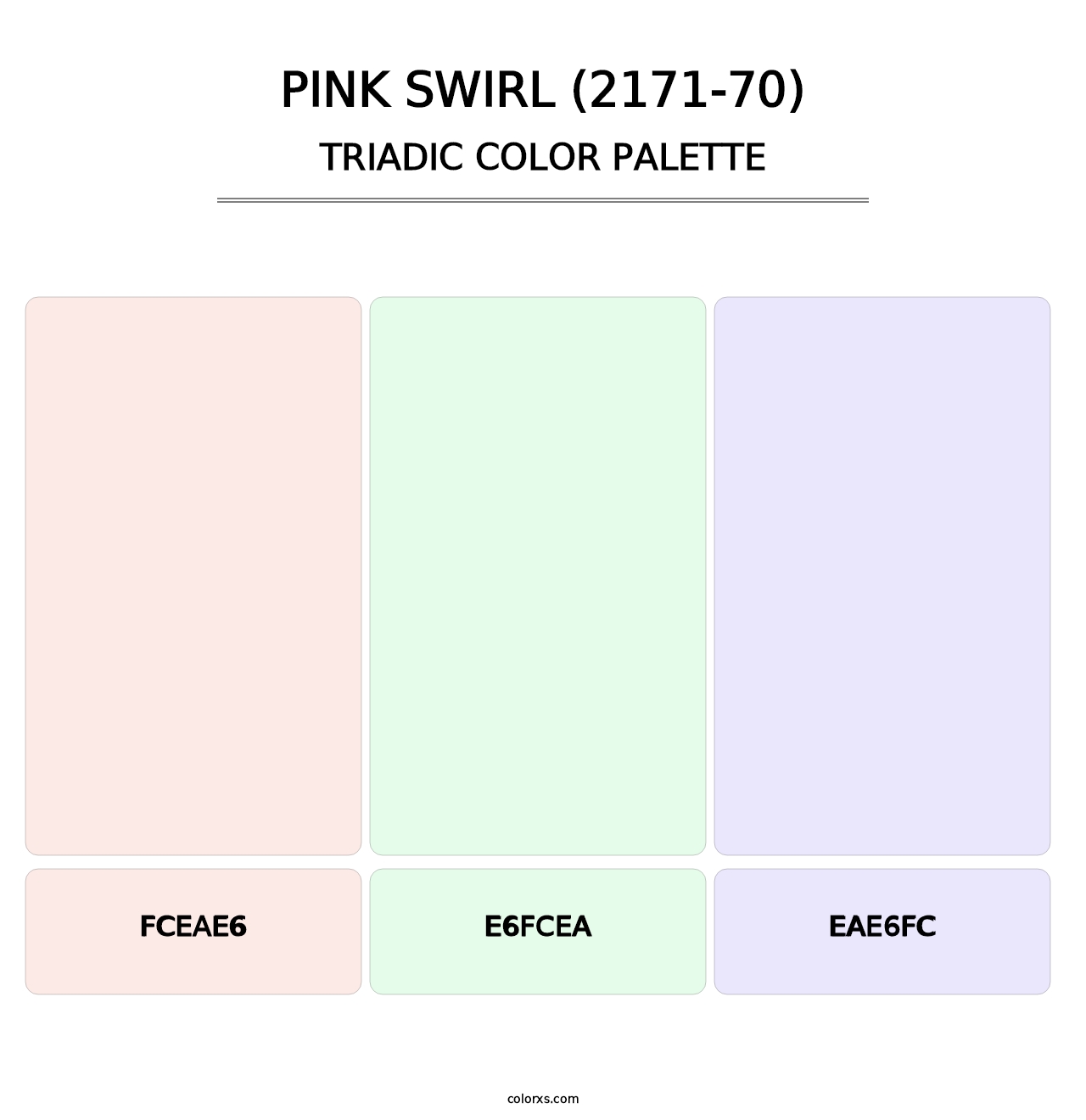 Pink Swirl (2171-70) - Triadic Color Palette