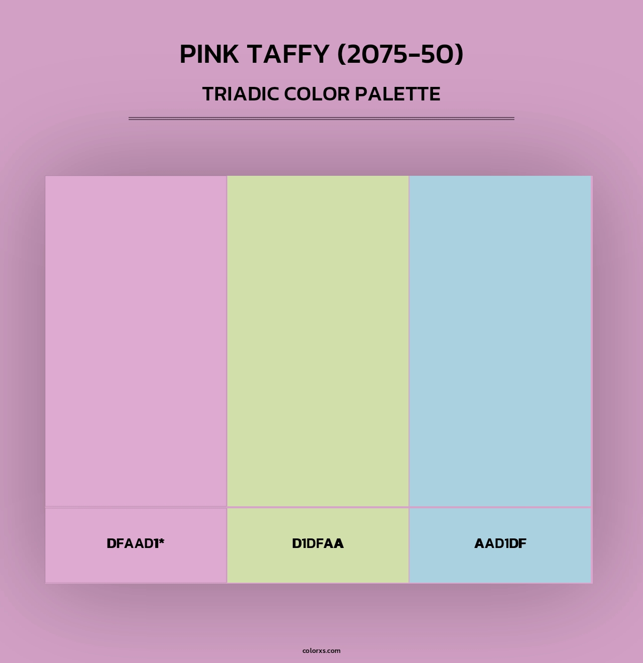 Pink Taffy (2075-50) - Triadic Color Palette