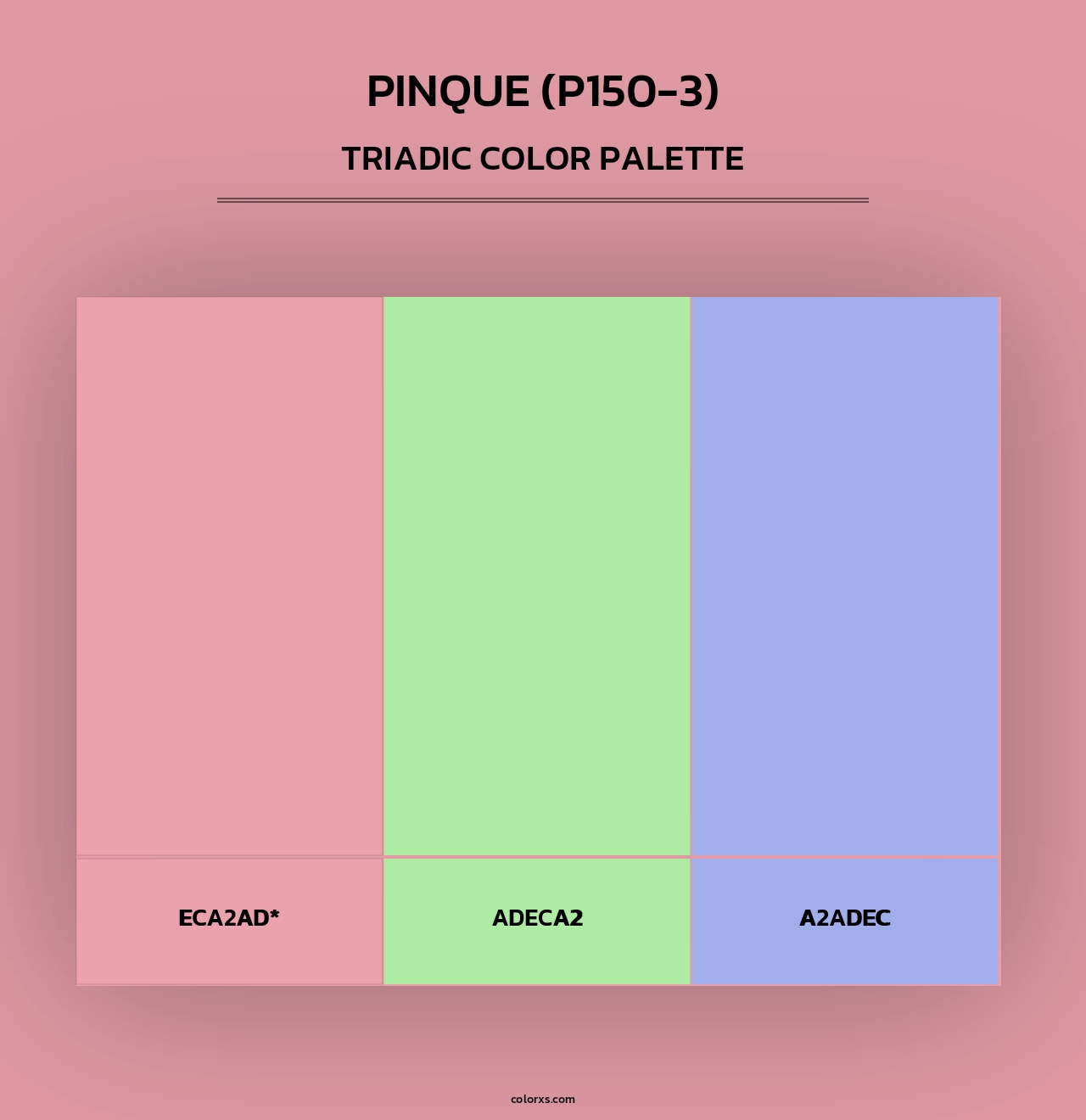 Pinque (P150-3) - Triadic Color Palette