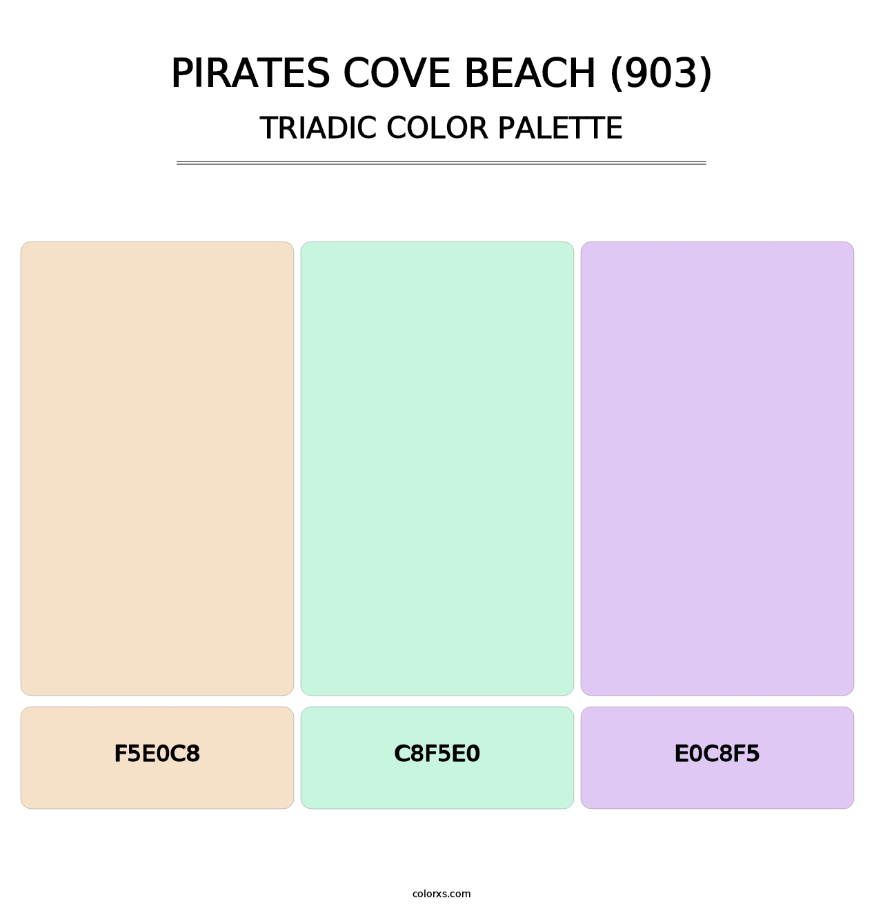 Pirates Cove Beach (903) - Triadic Color Palette