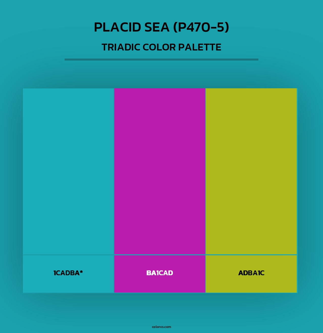 Placid Sea (P470-5) - Triadic Color Palette
