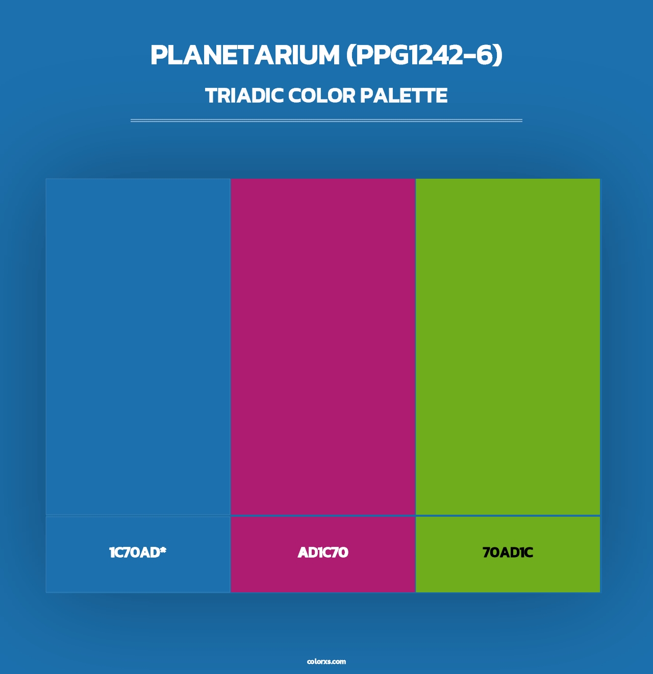 Planetarium (PPG1242-6) - Triadic Color Palette
