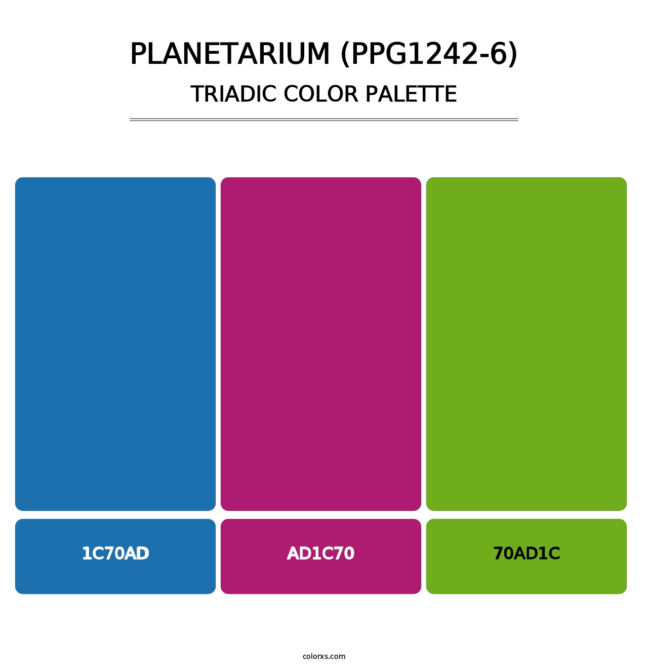 Planetarium (PPG1242-6) - Triadic Color Palette