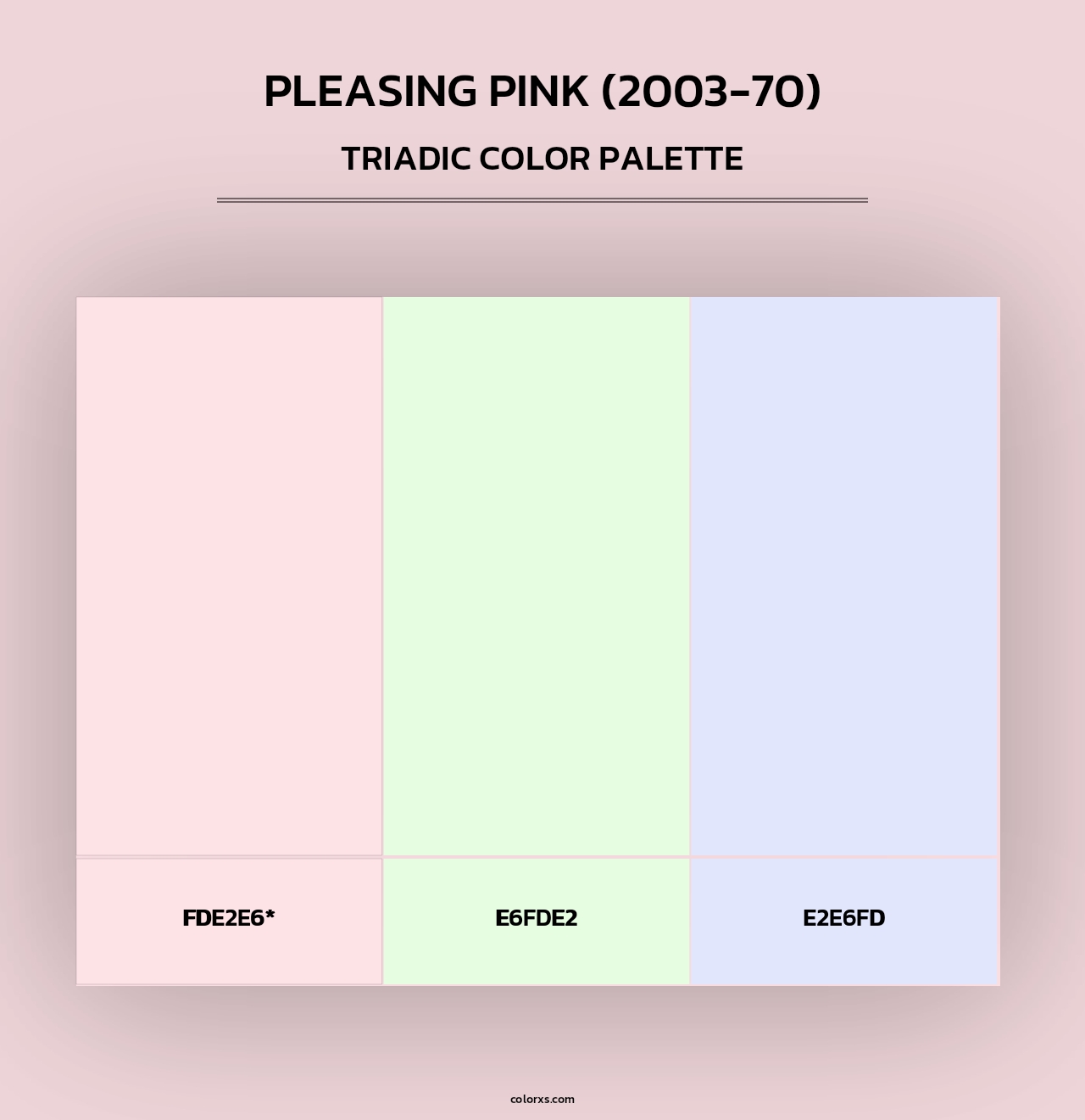 Pleasing Pink (2003-70) - Triadic Color Palette