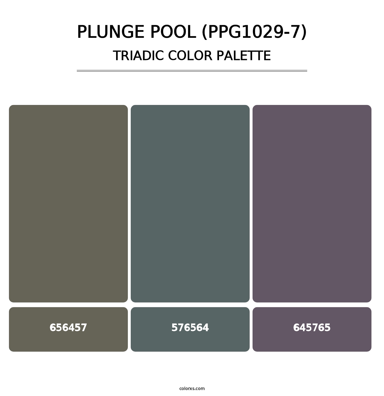 Plunge Pool (PPG1029-7) - Triadic Color Palette