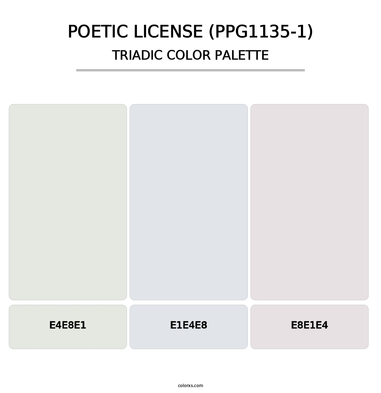 Poetic License (PPG1135-1) - Triadic Color Palette