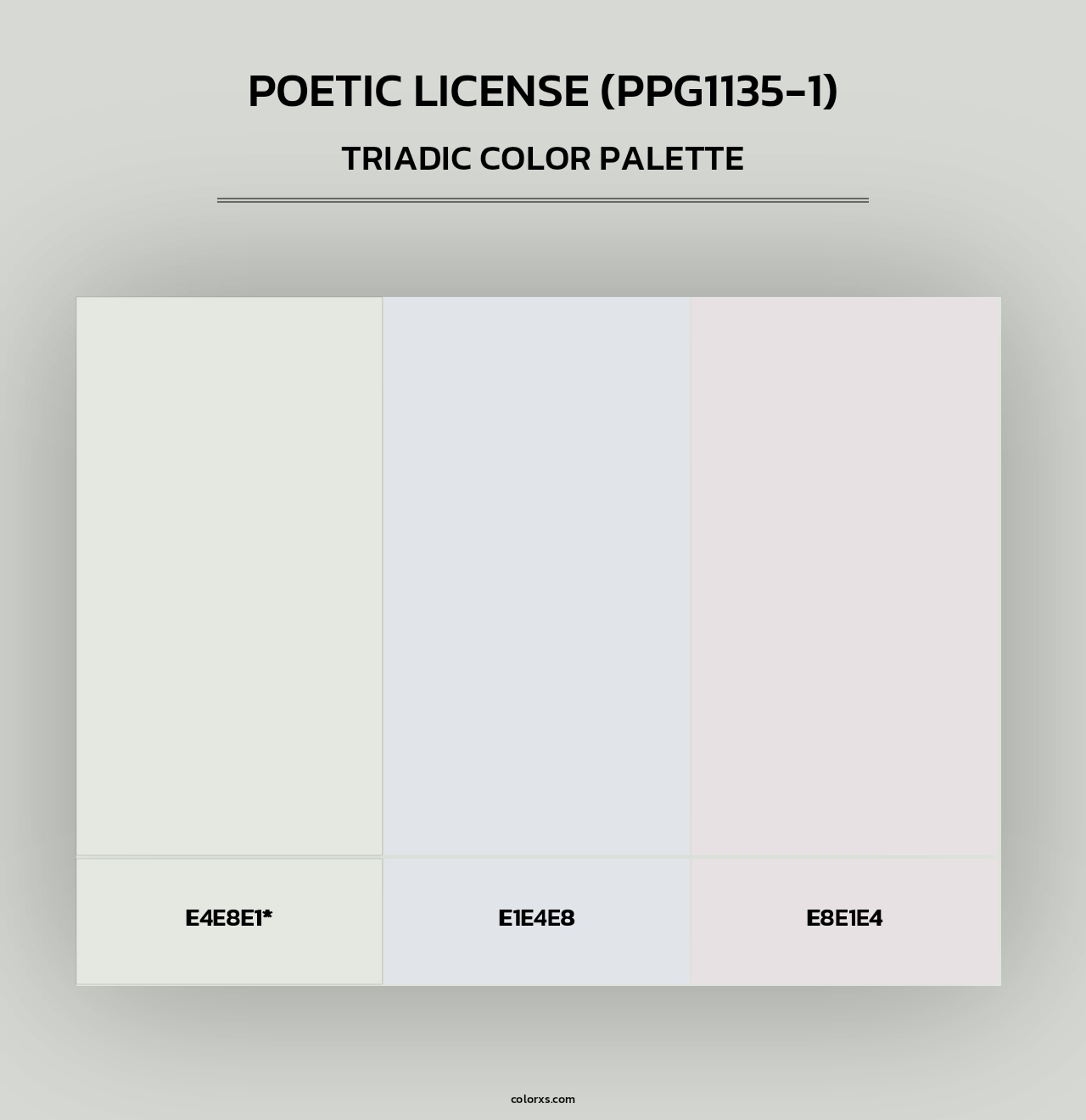 Poetic License (PPG1135-1) - Triadic Color Palette