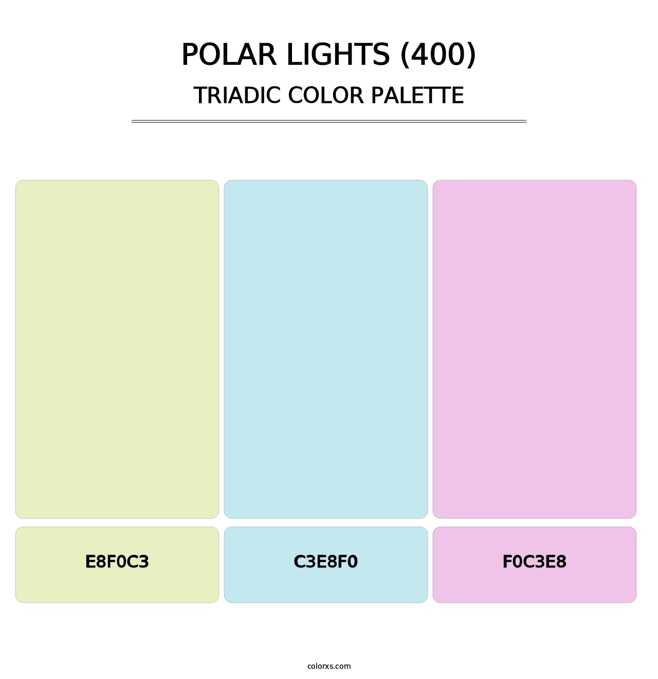 Polar Lights (400) - Triadic Color Palette