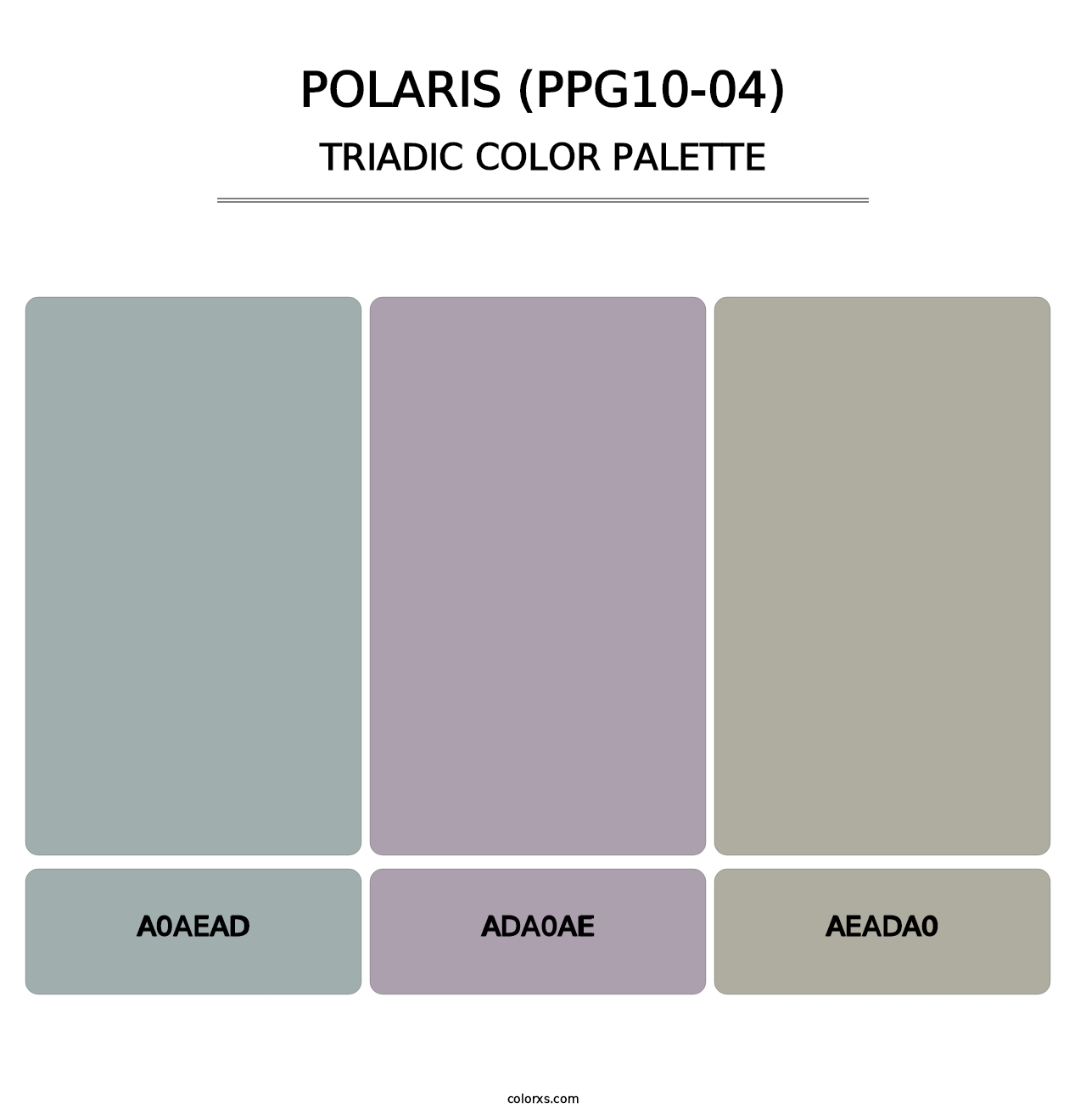 Polaris (PPG10-04) - Triadic Color Palette