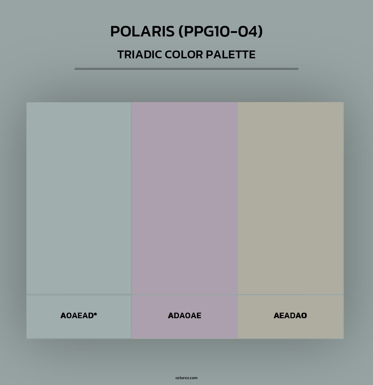 Polaris (PPG10-04) - Triadic Color Palette