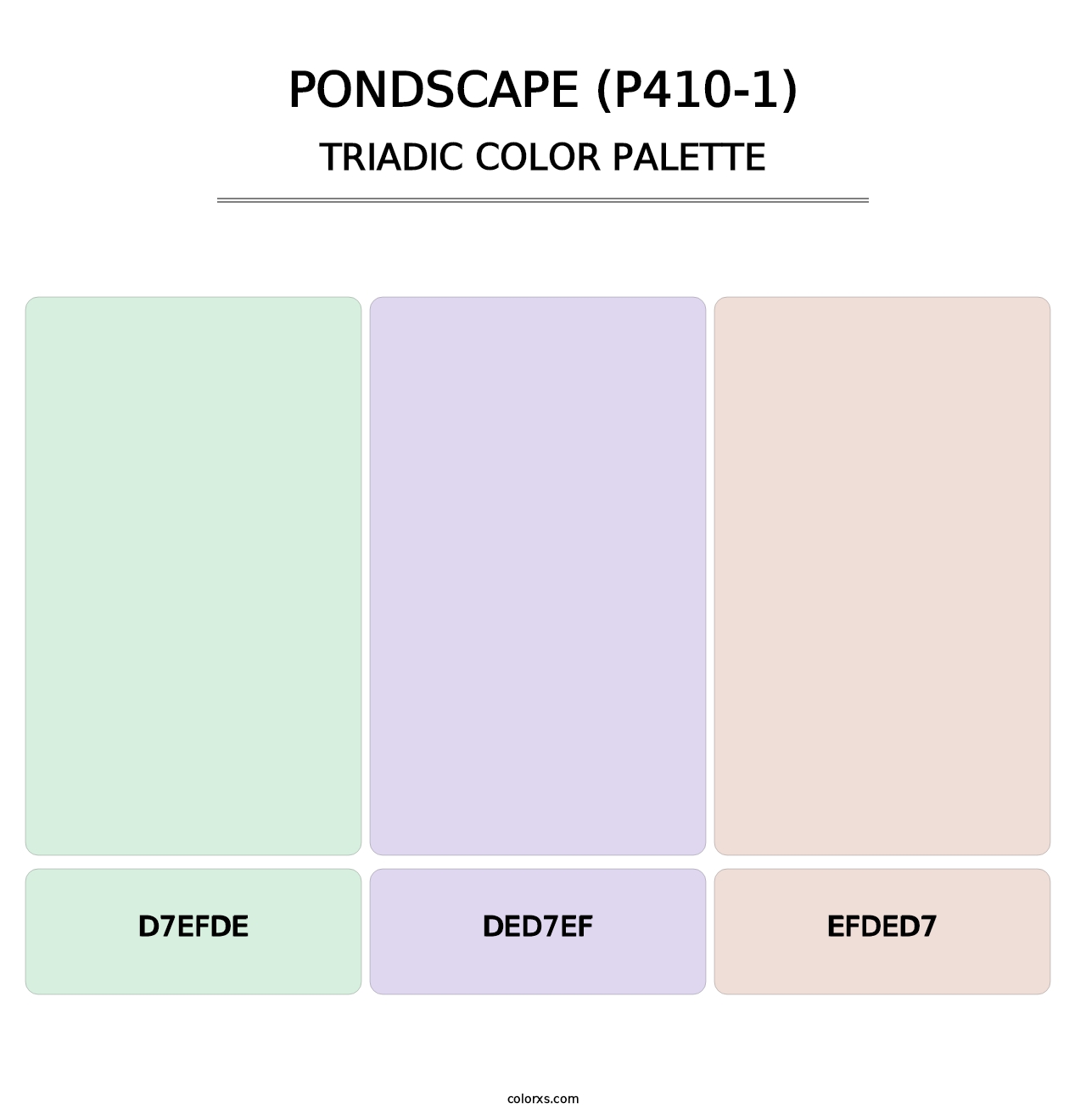 Pondscape (P410-1) - Triadic Color Palette