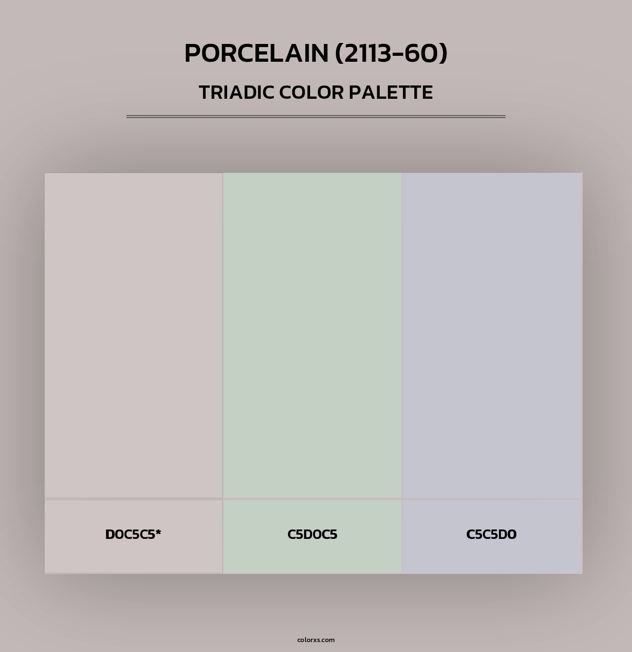 Porcelain (2113-60) - Triadic Color Palette