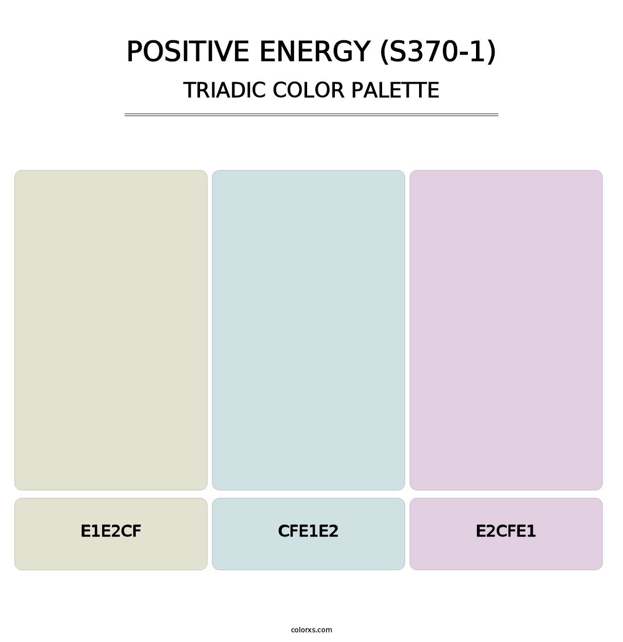Positive Energy (S370-1) - Triadic Color Palette