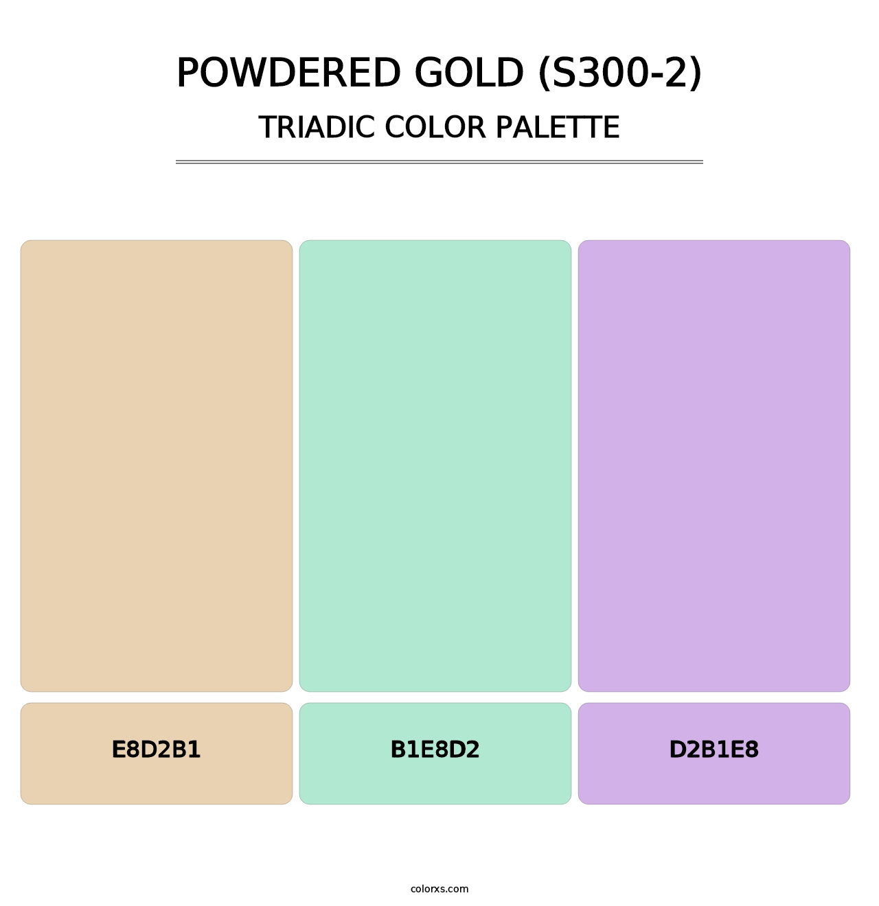 Powdered Gold (S300-2) - Triadic Color Palette