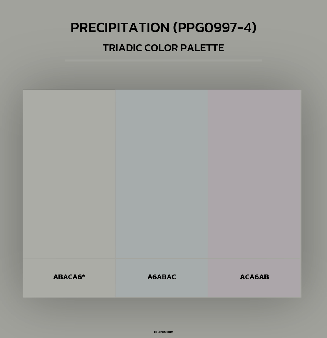 Precipitation (PPG0997-4) - Triadic Color Palette
