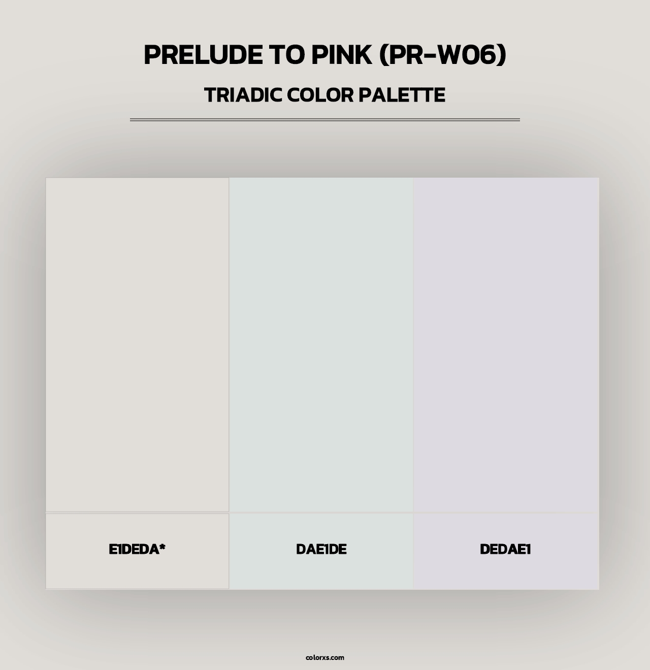 Prelude To Pink (PR-W06) - Triadic Color Palette