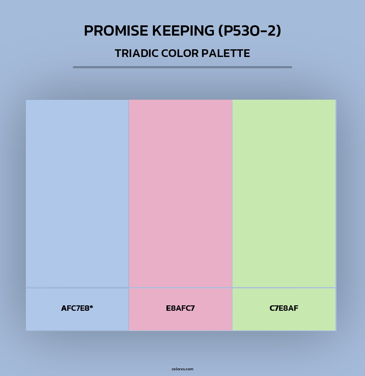 Promise Keeping (P530-2) - Triadic Color Palette