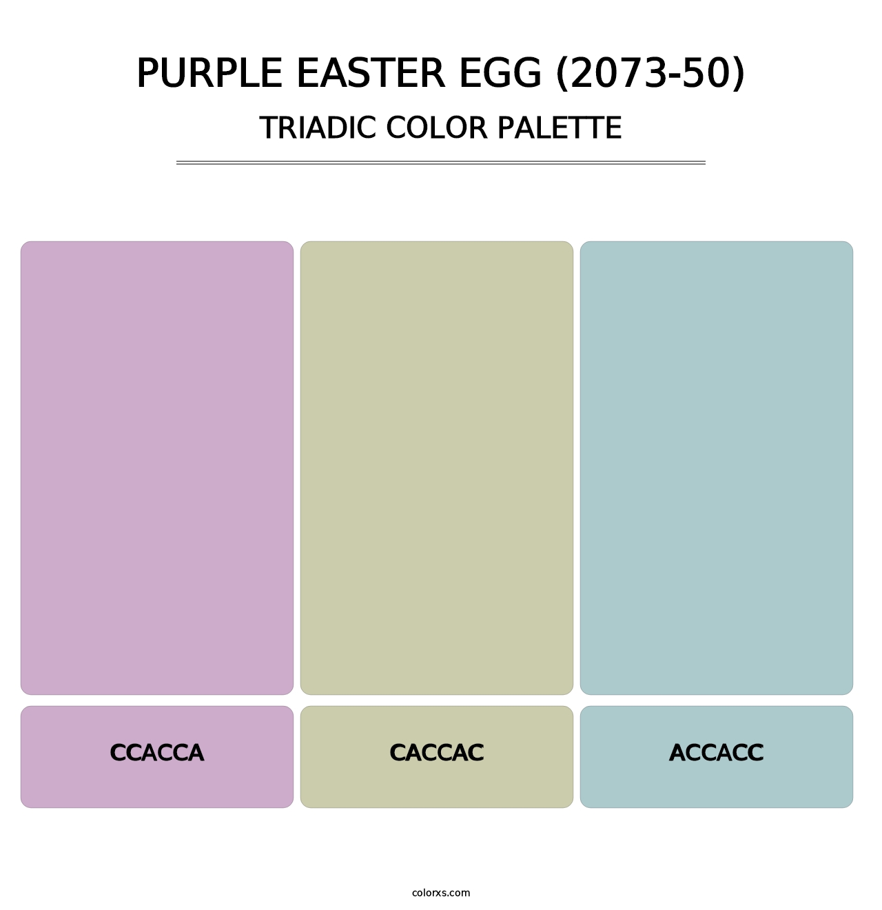 Purple Easter Egg (2073-50) - Triadic Color Palette