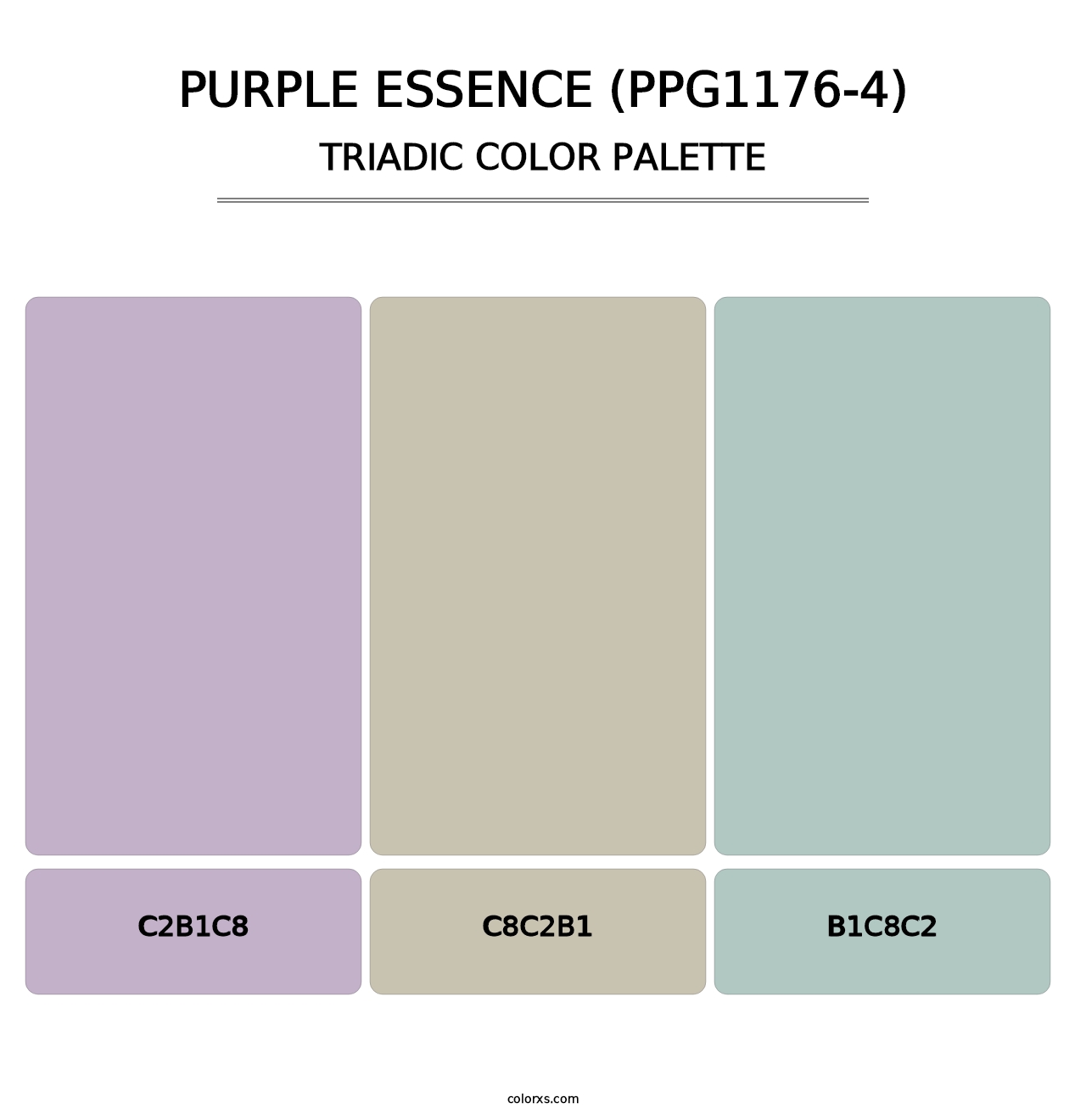 Purple Essence (PPG1176-4) - Triadic Color Palette