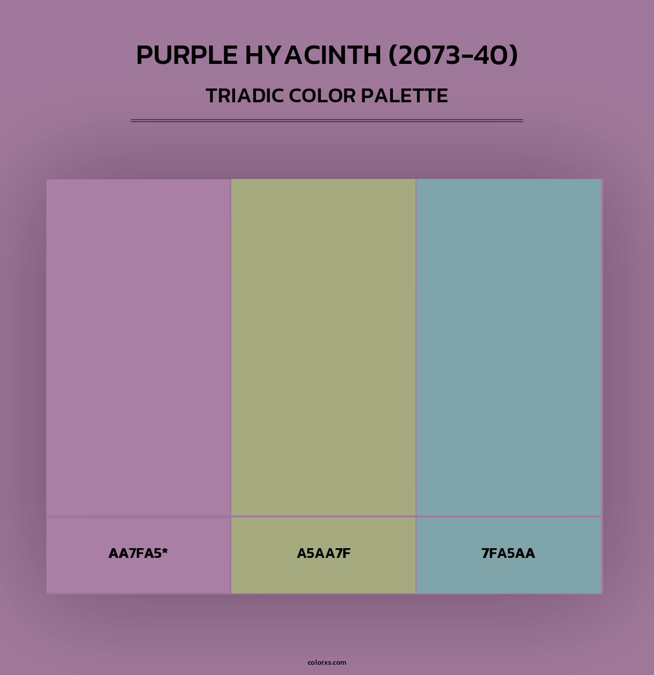 Purple Hyacinth (2073-40) - Triadic Color Palette