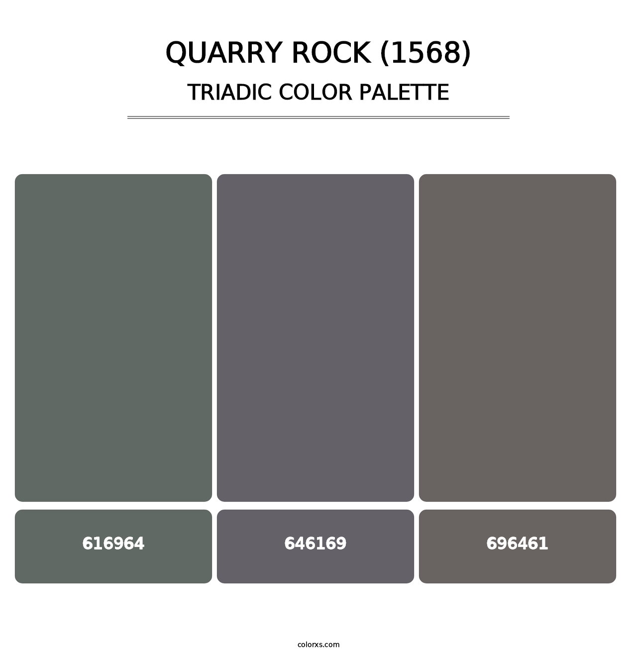 Quarry Rock (1568) - Triadic Color Palette