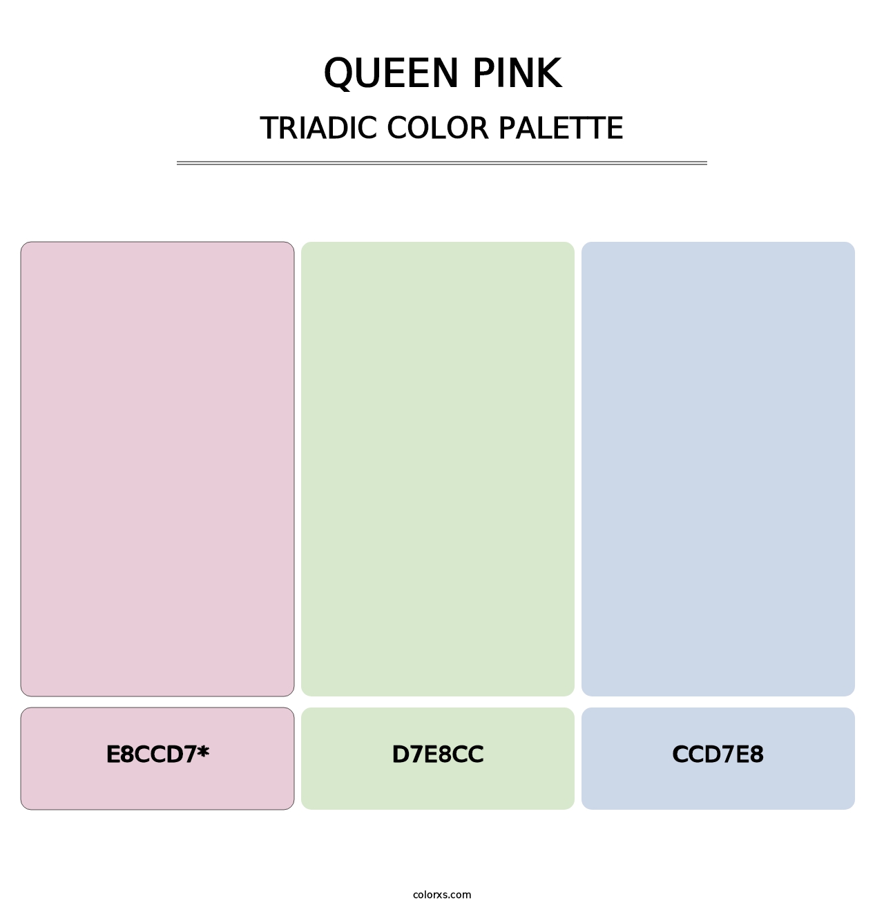 Queen Pink - Triadic Color Palette