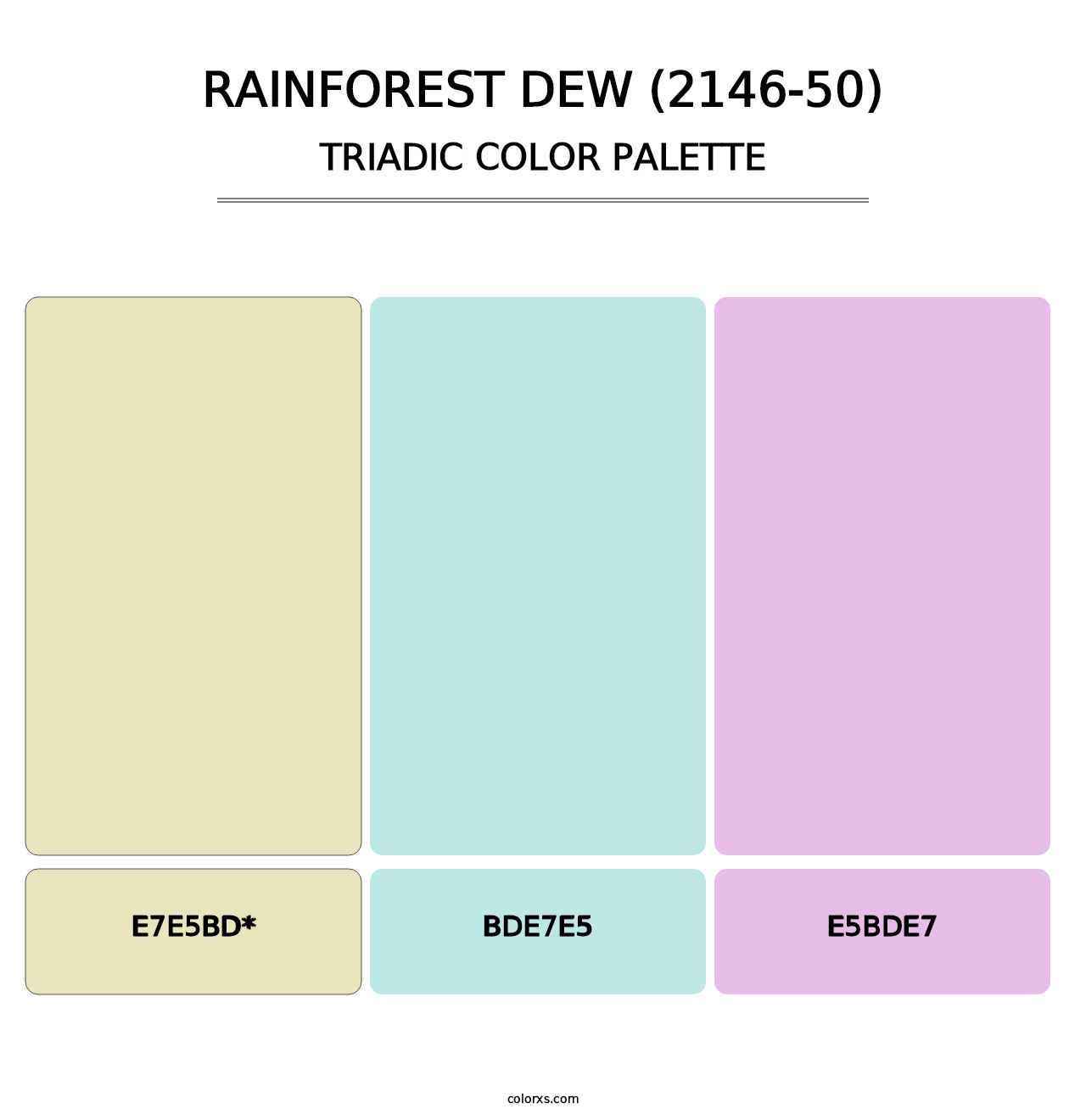 Rainforest Dew (2146-50) - Triadic Color Palette