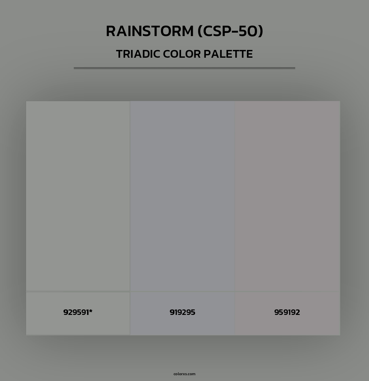 Rainstorm (CSP-50) - Triadic Color Palette