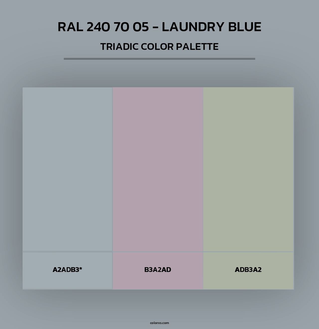 RAL 240 70 05 - Laundry Blue - Triadic Color Palette