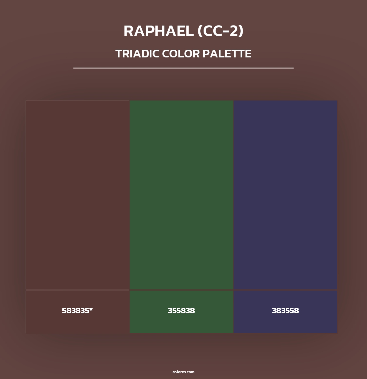 Raphael (CC-2) - Triadic Color Palette