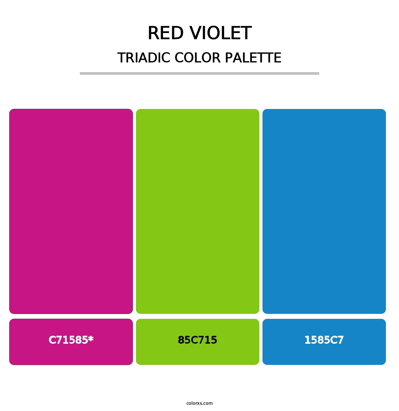 Red Violet - Triadic Color Palette