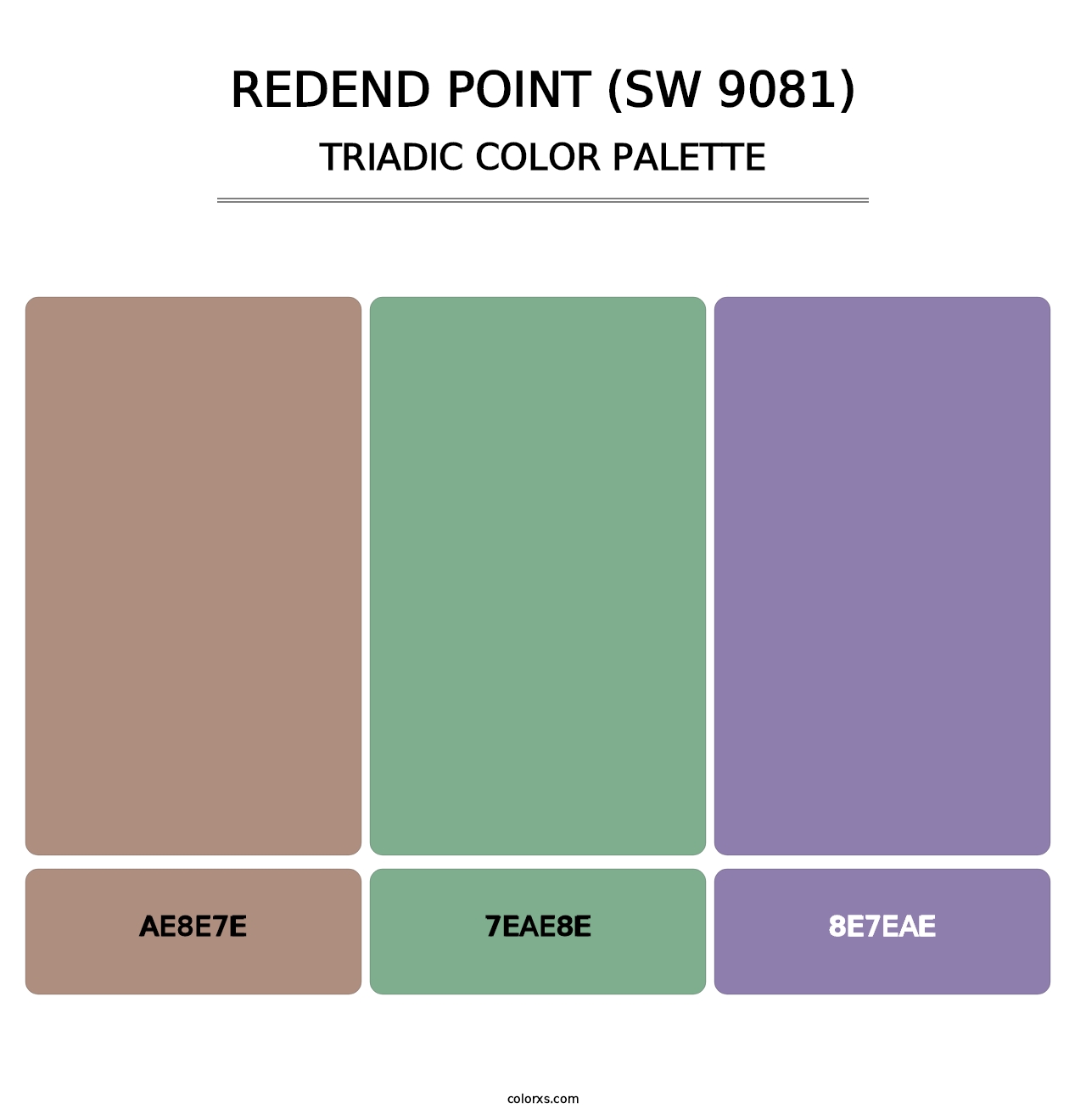 Redend Point (SW 9081) - Triadic Color Palette