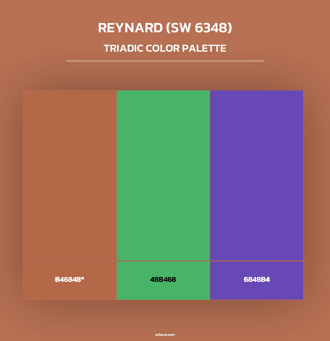 Reynard (SW 6348) - Triadic Color Palette