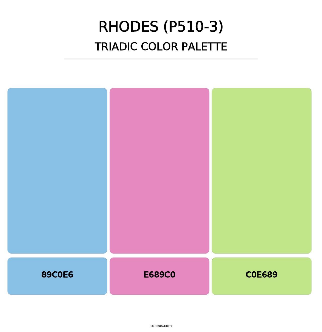 Rhodes (P510-3) - Triadic Color Palette
