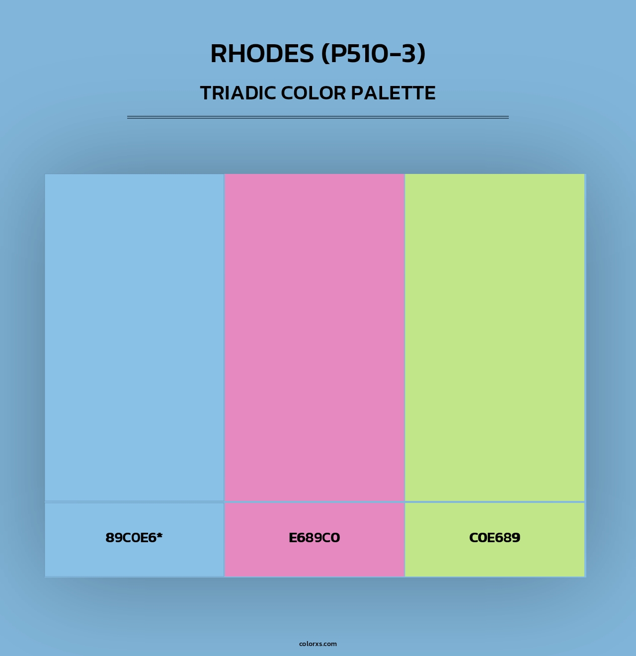 Rhodes (P510-3) - Triadic Color Palette