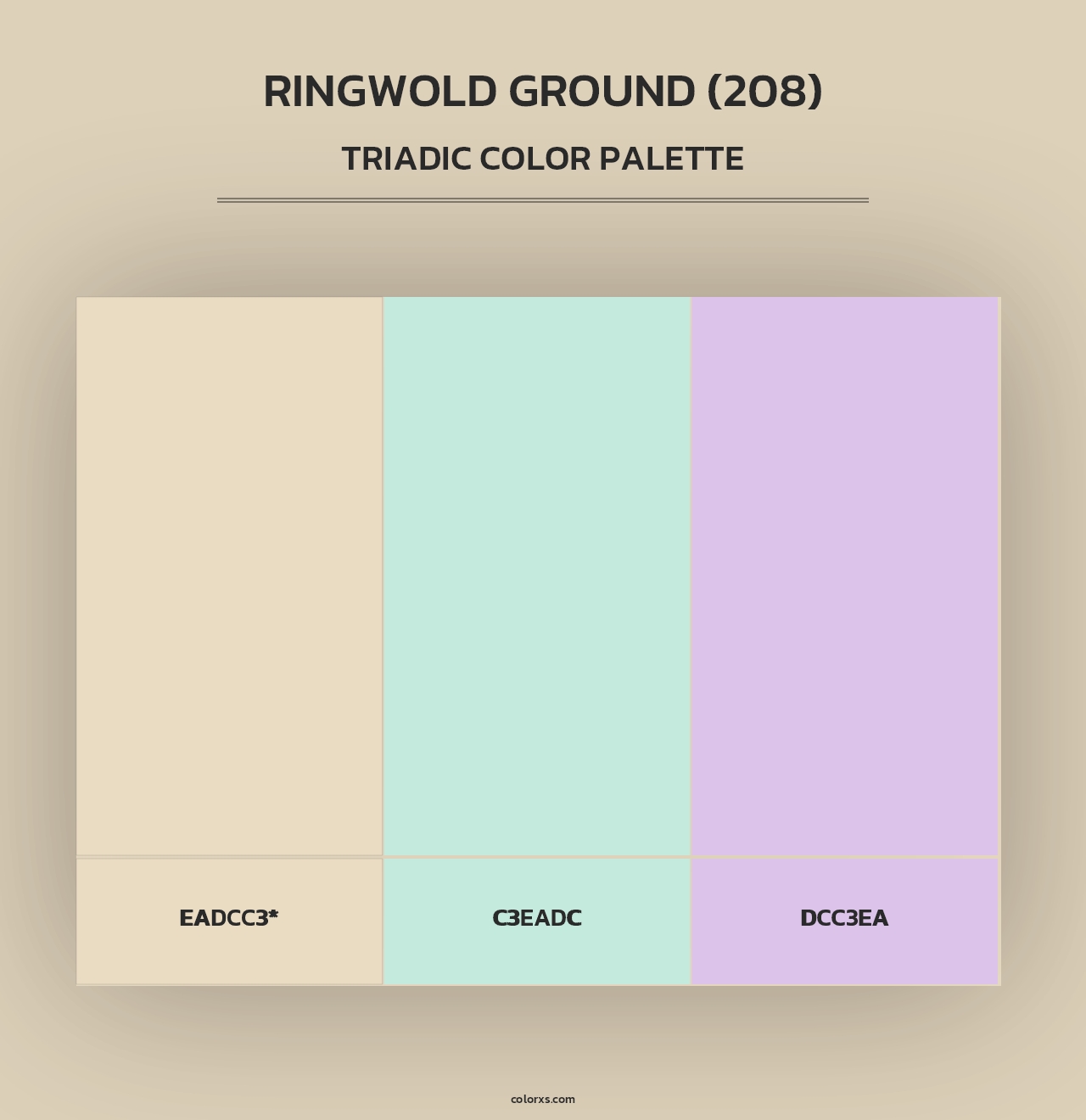 Ringwold Ground (208) - Triadic Color Palette