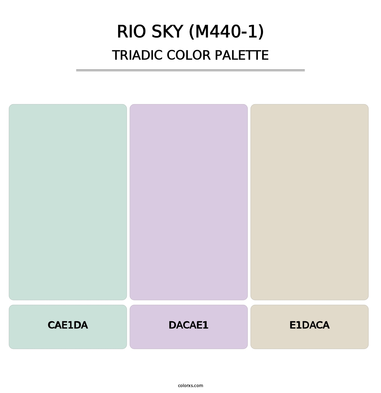 Rio Sky (M440-1) - Triadic Color Palette