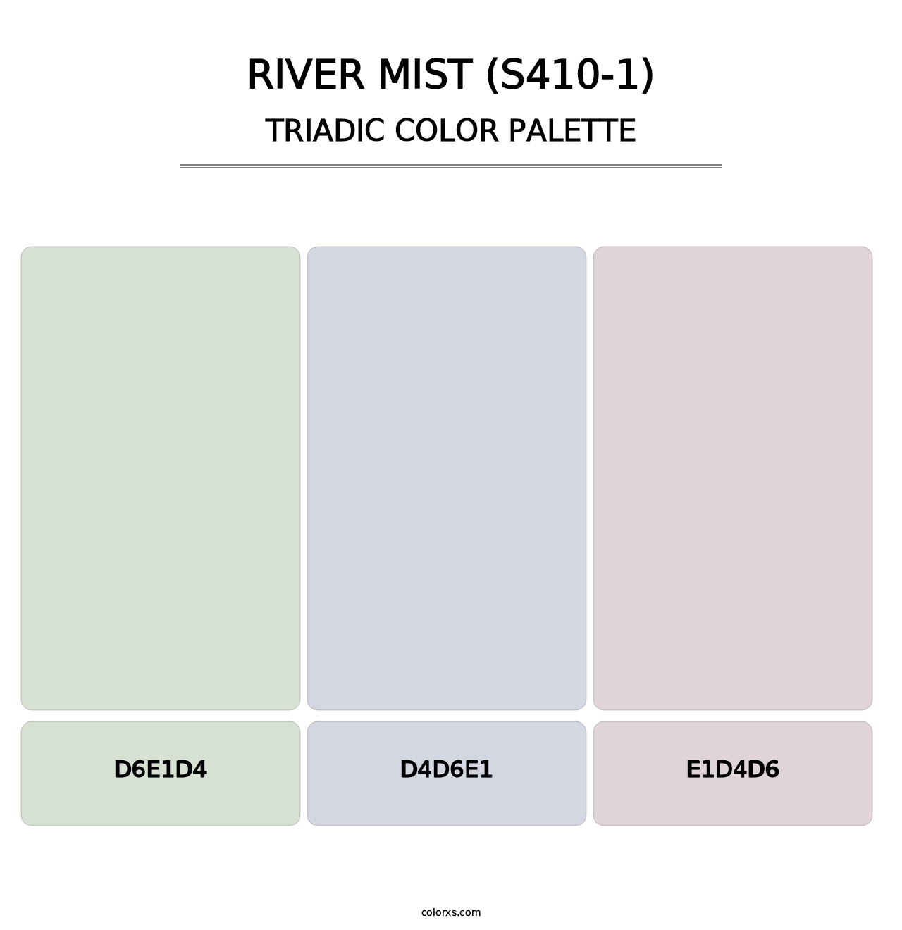 River Mist (S410-1) - Triadic Color Palette