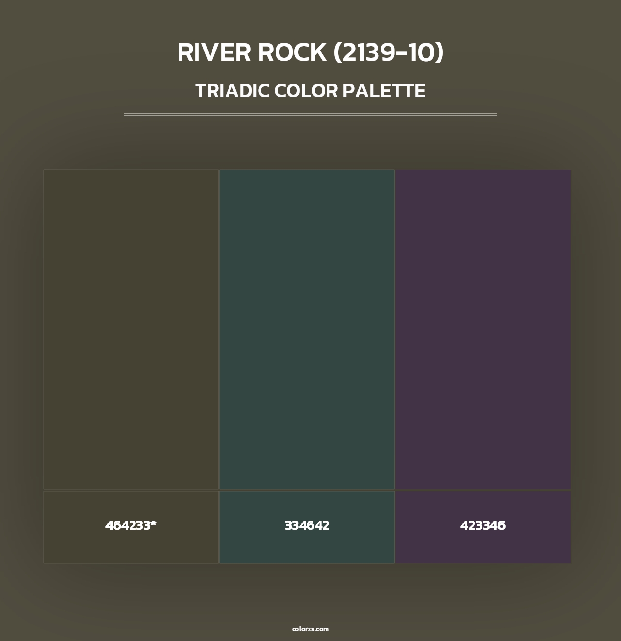 River Rock (2139-10) - Triadic Color Palette